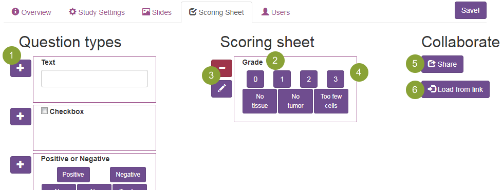 Scoring Sheet Editor